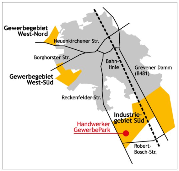 Gewerbeflächenübersicht Stadt Emsdetten